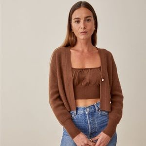Reformation Brodi cashmere cardigan